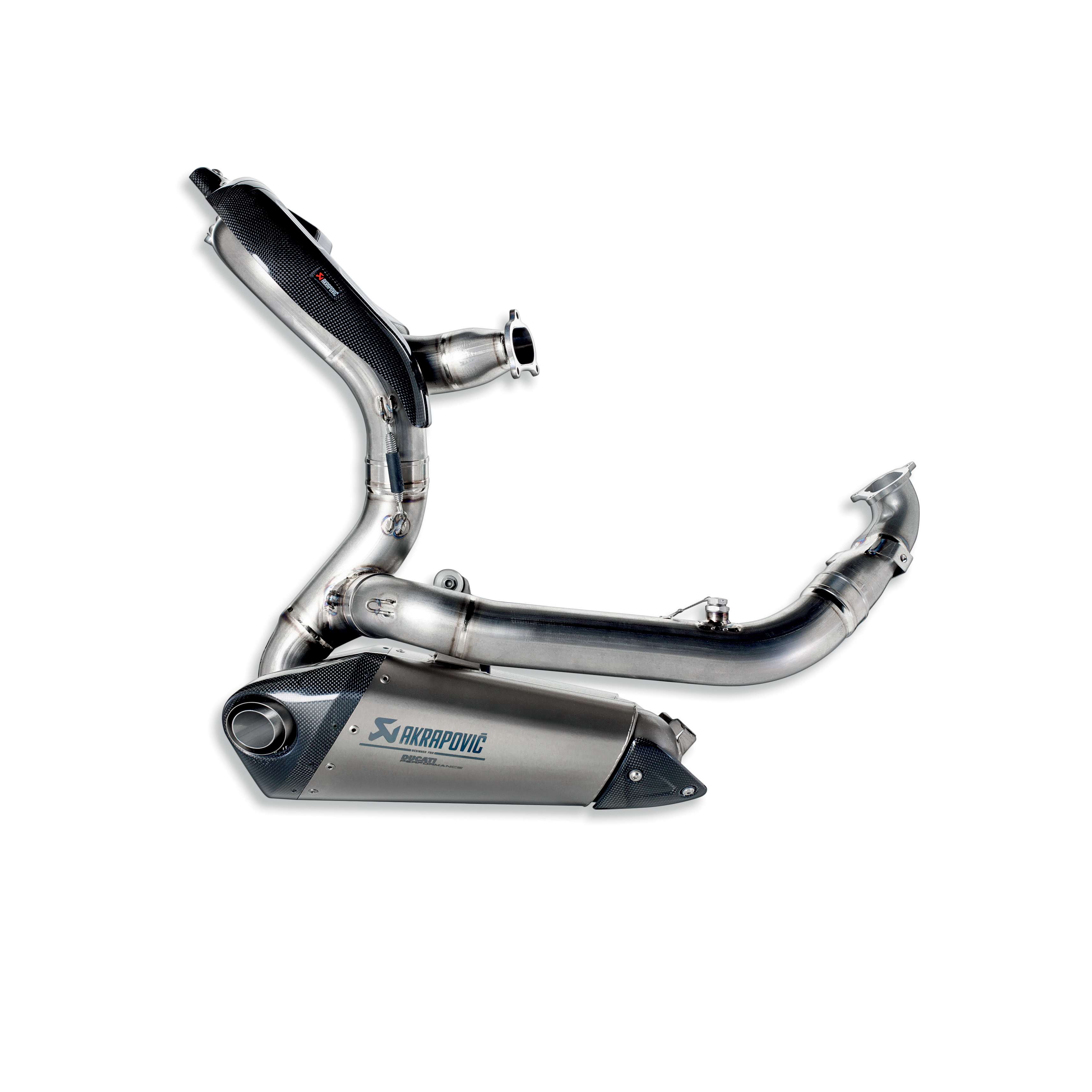 Complete Evolution titanium exhaust assembly.(96480761B)