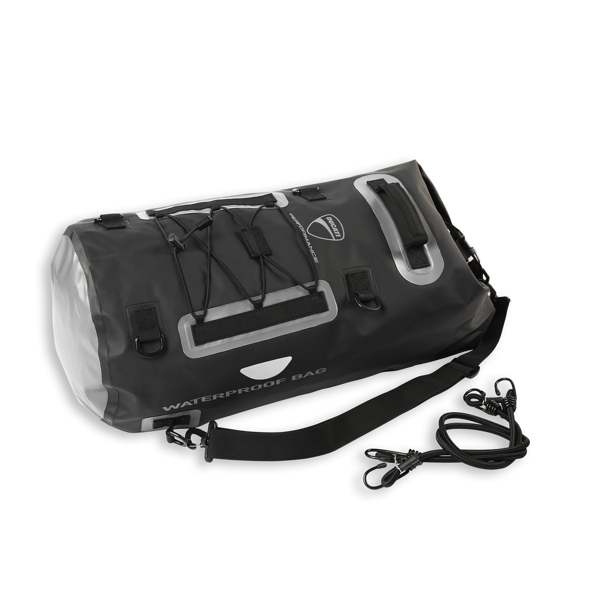 Rear bag for passenger seat or luggage rack.