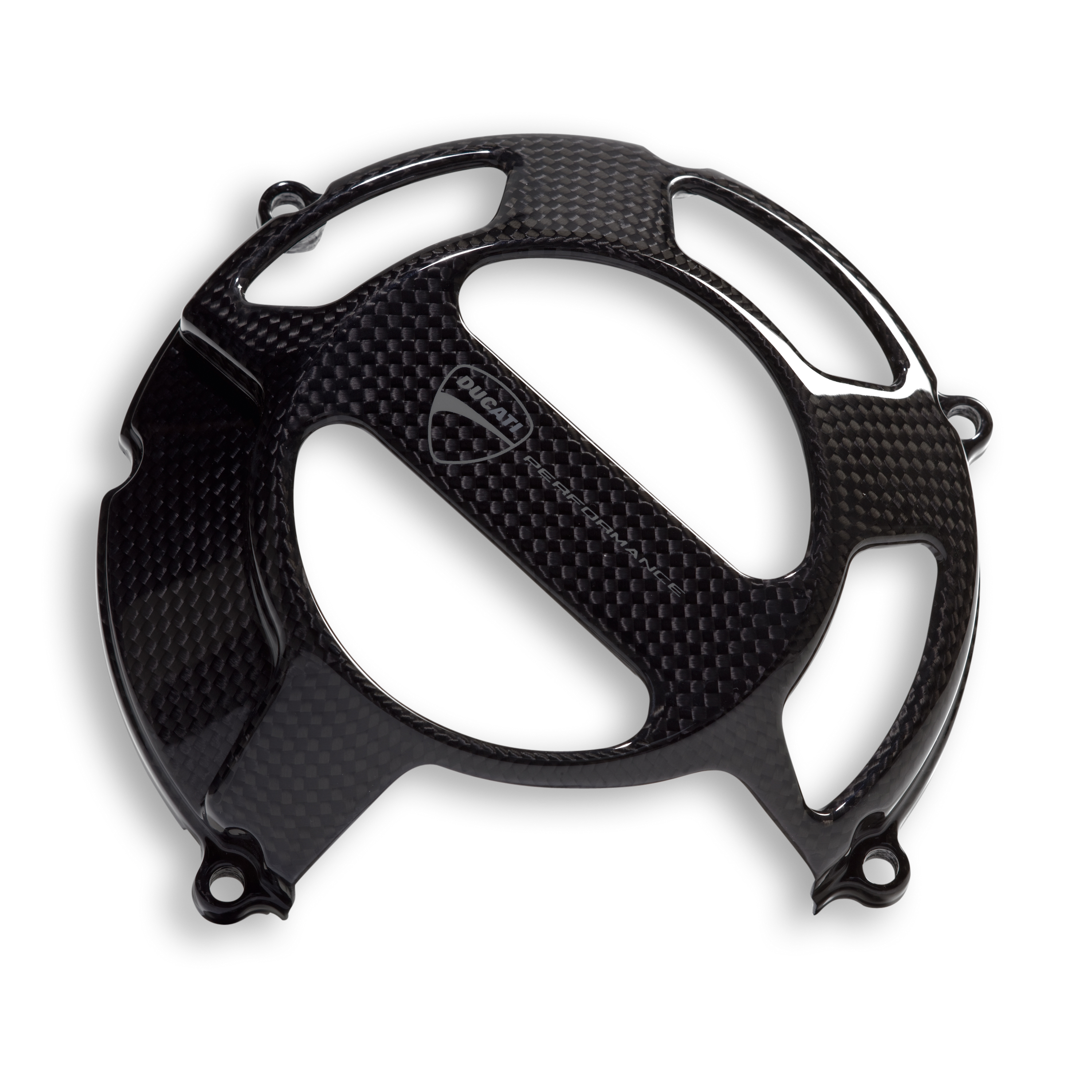 Streetfighter style open carbon clutch cover. 